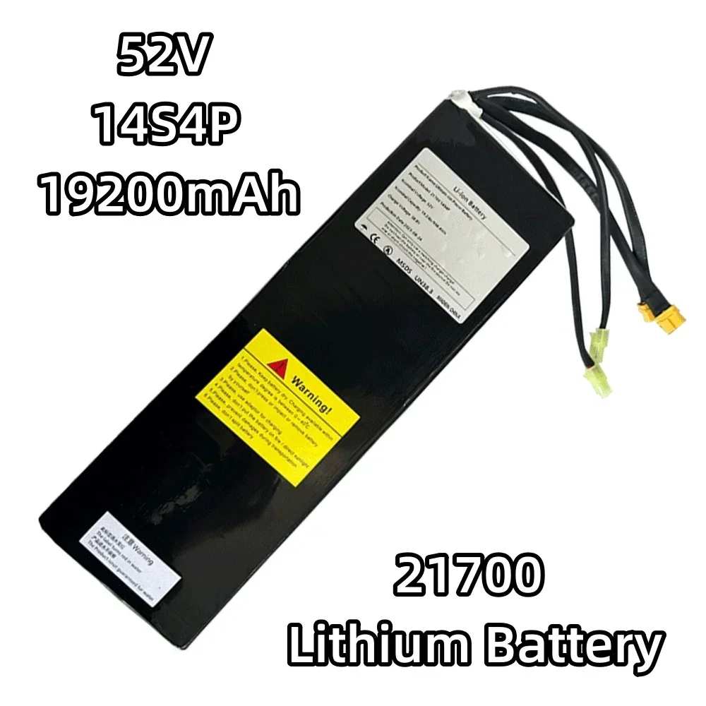 52V 19.2Ah 14S4P 21700 Li-ion Battery Pack Dual Port Fast Charging Suitable For Dual Drive Electric Scooters