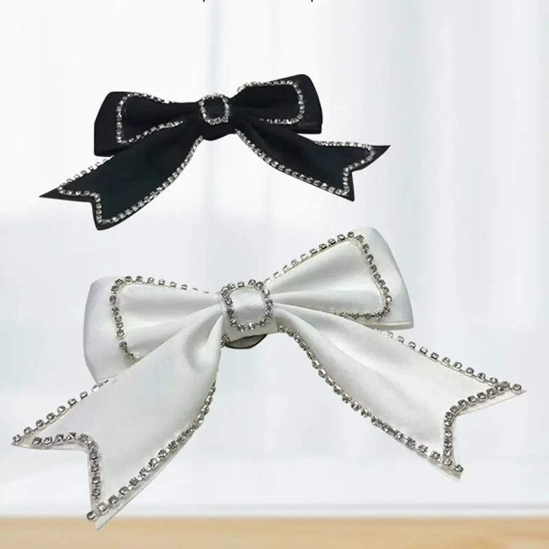 6 Stück modische Stoff-Schleifenapplikationen, Schmuck für Damenbekleidung, Haarspangen, Accessoires, Aufnäher – Detail 4