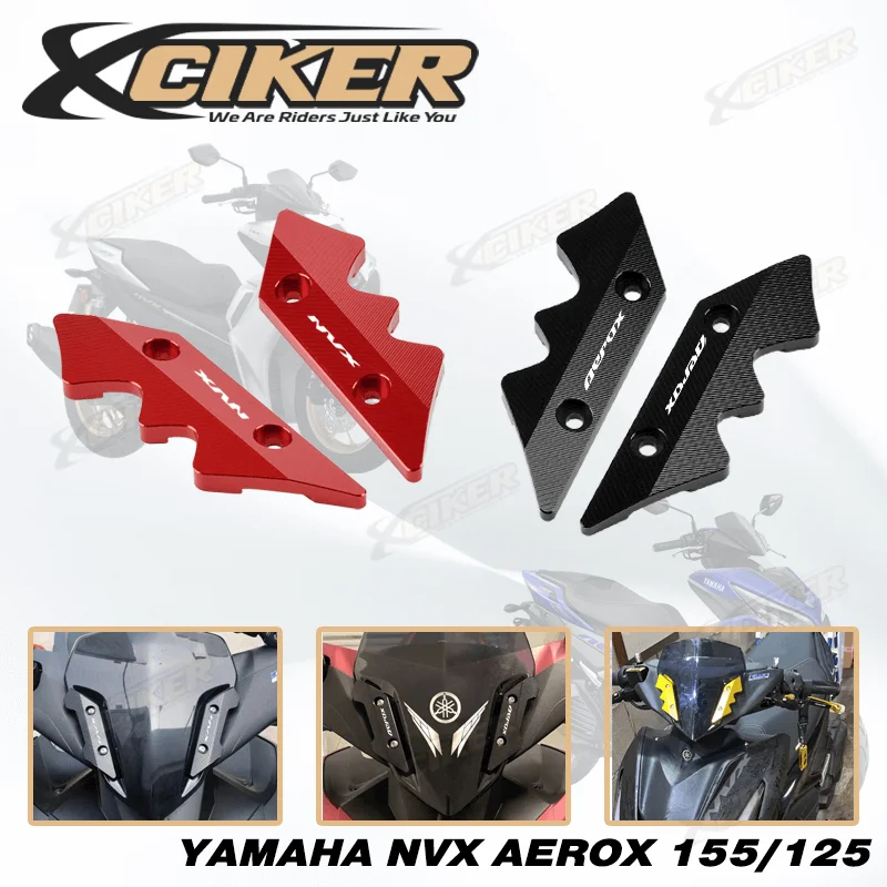 

YAMAHA NVX155 V1-V2 AEROX155 Комплект боковой отделки ветрового стекла CNC мотоциклетные ветровые дефлекторы декоративная крышка ветровое стекло Поддержка доступа