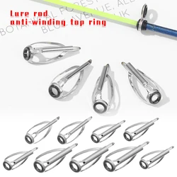 New Fishing Rod Pole Guides Spinning Casting 1.8mm-3.6mm Silver Frame SIC Ring Tips Top Eye Rings Repair Component DIY Access