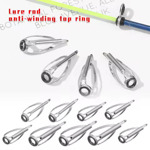 New Fishing Rod Pole Guides Spinning Casting 1.8mm-3.6mm Silver Frame SIC Ring Tips Top Eye Rings Repair Component DIY Access