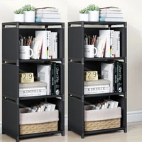 Estantería sencilla multicapa, fácil montaje, armario artesanal, estante de almacenamiento cuadrado de plástico, sala de estar, estudio, dormitorio