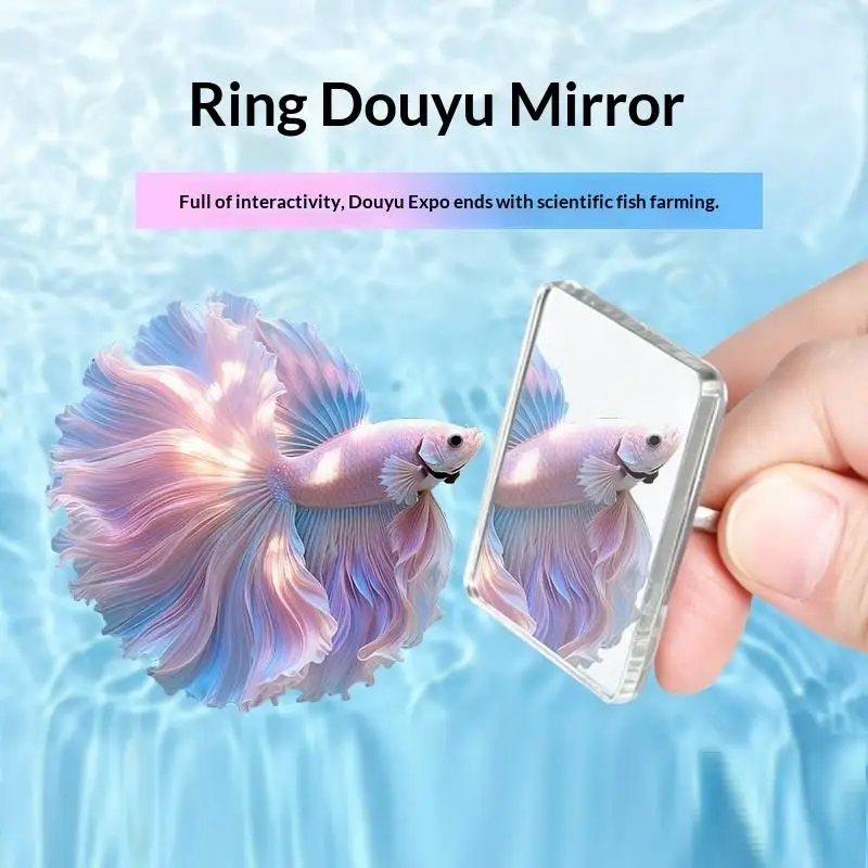 ~Acrylic Aquarium Betta Mirror Fish Tank Floating Round Mirror For Fish Betta Flowerhorn Cichlid Training 4cm/5cm/6cm/7cm