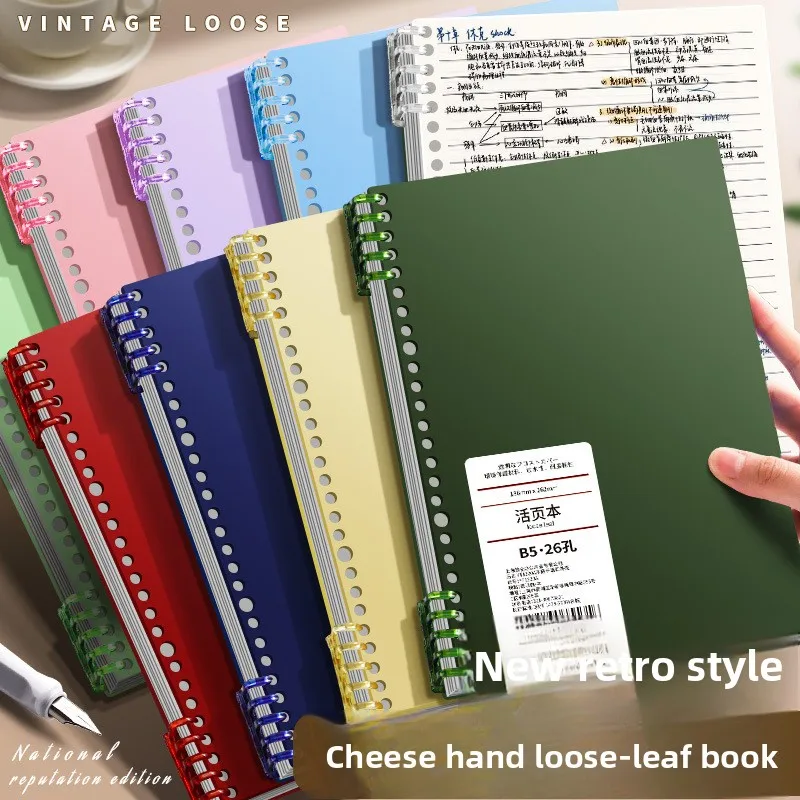 Индивидуальный высококачественный блокнот B5, спиральные тетради для студентов, винтажный оптовый планировщик для школы и офиса