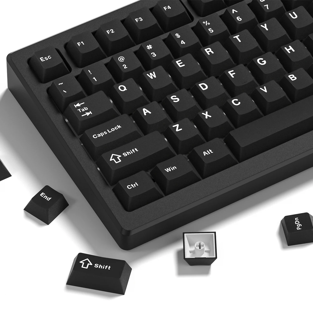 2026 جديد 133+ مفاتيح ريترو أسود PBT Keycap مزدوج النار الكرز الشخصي مفتاح قبعات لمفاتيح Cherry MX لوحة المفاتيح الألعاب الميكانيكية