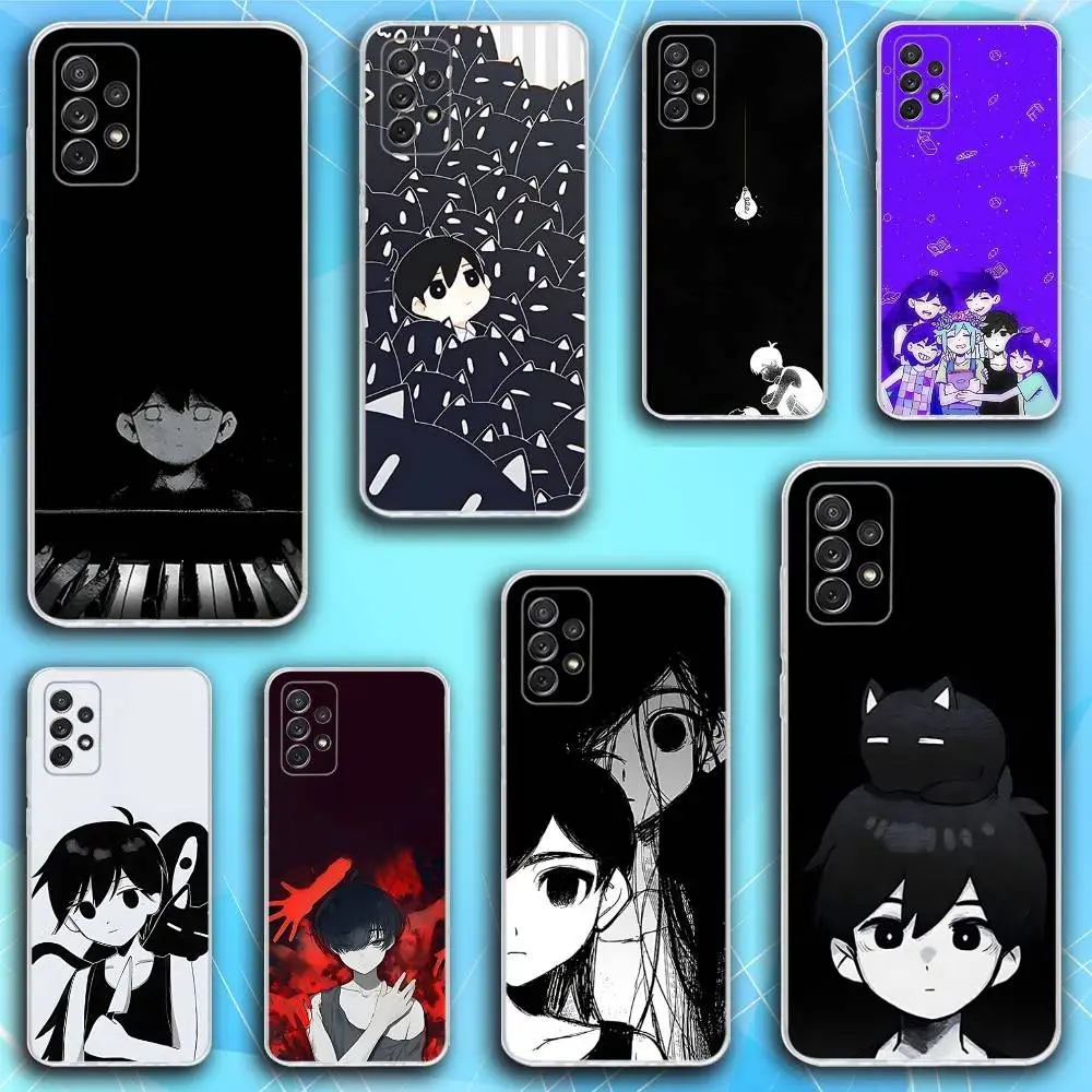 

O-Omori Game Phone Case For Samsung S30,23,21,22,20, FE lite,S10,9,8,7 PIus Note20ultra Soft Transparent
