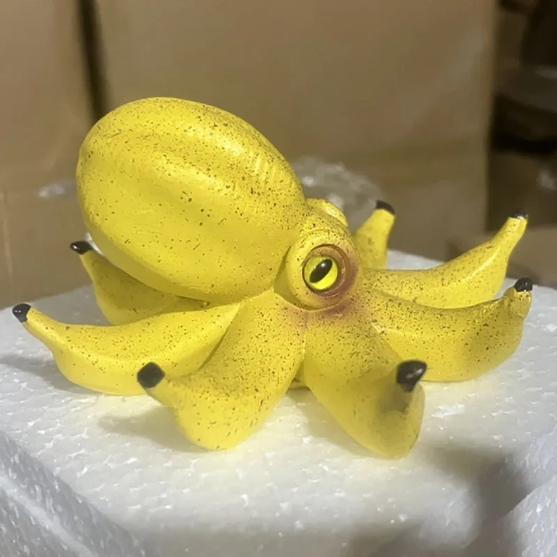 

NEW Banana Octopus Creative Home Resin Handicraft Display Piece Pastoral Home Living Room Decoration
