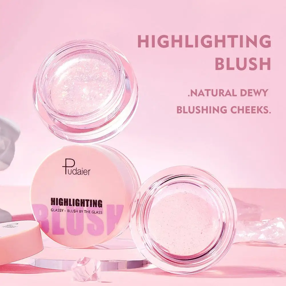 Facial Blush Cream Blusher Gel Cream Waterproof Eye Blush Mousse Women Face Sun Lasting Red Face Velvet Repair Shadow A3U6