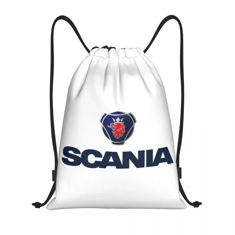 

Custom Swedish Saabs Scanias Drawstring Backpack Bags Women Men Lightweight Automobile Trucks Gym Sports Sackpack Sacks for Yoga