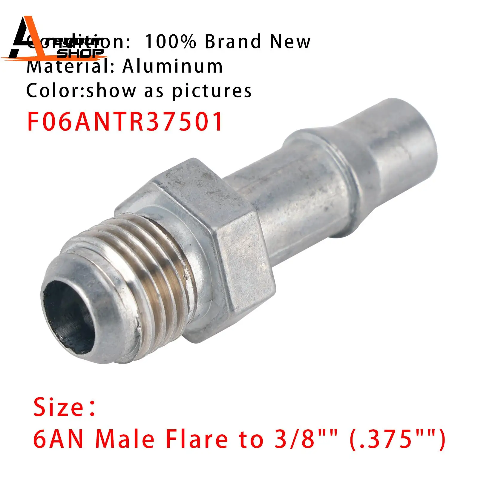 

Переходник для быстрого отключения кулера передачи 6AN с разъемом «папа» на 3/8 дюйма (.375 дюйма)