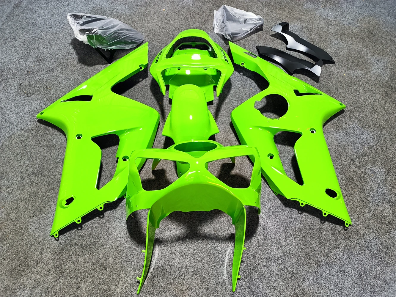 

Комплект обтекателей для литья под давлением мотоцикла, подходит для Ninja ZX-6R 2003 2004 ZX6R zx 6r 636 03 04, комплект обтекателей для кузова, зеленый