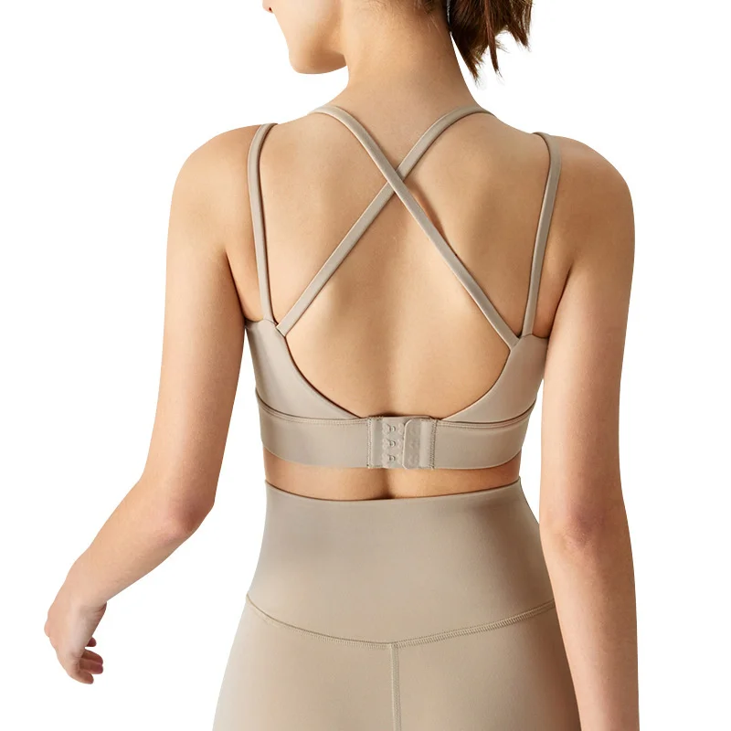 Aiithuug Square Neck Lines Yoga Bra Longline Sports Bras Going Out Tops Workout Top Padded Yoga Crop Tank Spaghetti Strap