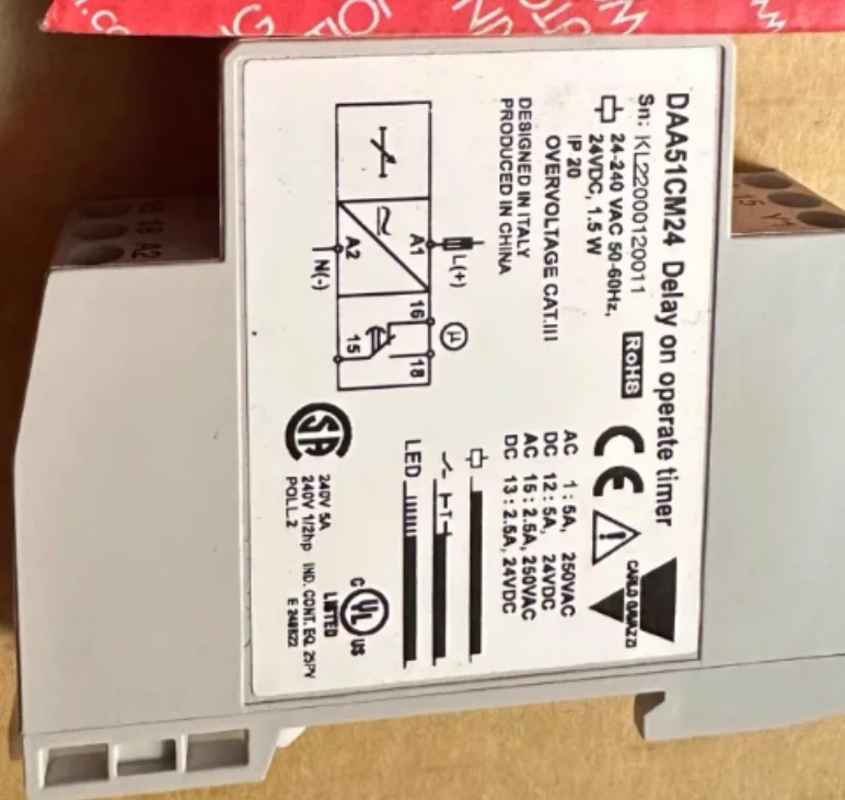 

Новое оригинальное реле Carlo DAA51CM24B10 DAA51CM24B001 DAA51CM24 DAA01CM24 DAA01DM24