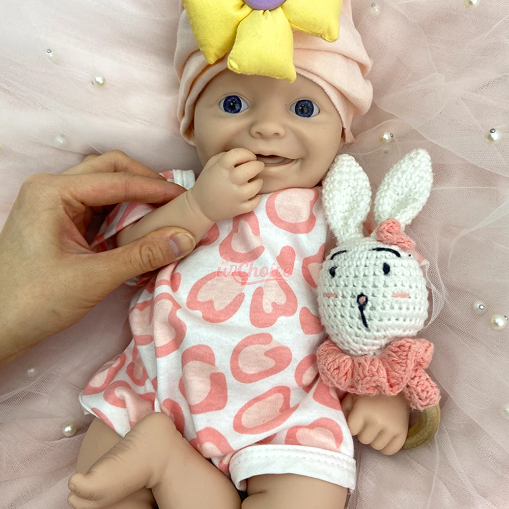 الخرف العلاجي 42 سم دمية السيليكون إعادة الولادة اليدوية الناعمة الحية مقاومة للماء طفلة السيليكون لمرضى الزهايمر