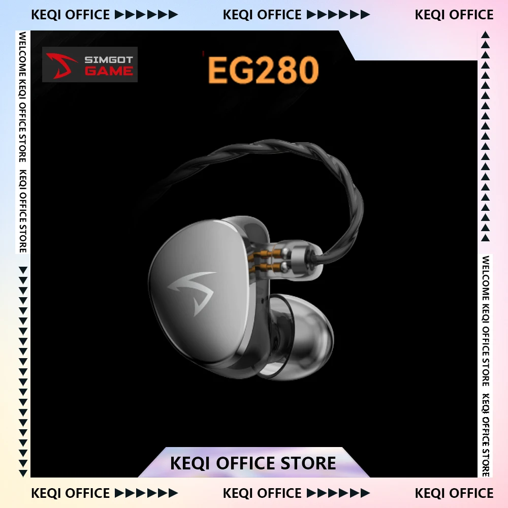 

SIMGOT EG280 Gaming Earphones Wired HIFI Headphones 3.5mm&USB-C Dual Interface Customized E-sports FPS Earbuds Gifts