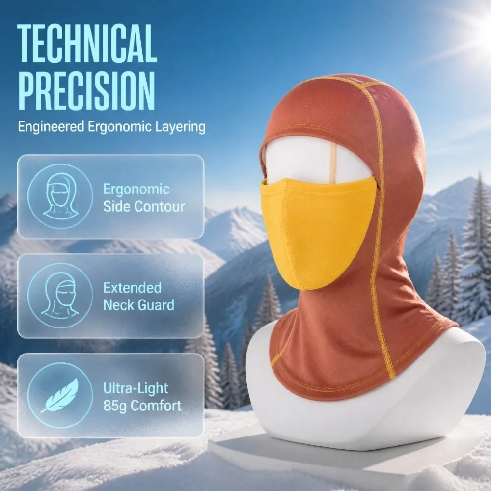 Full Face Warm Fleece Balaclava Thermal Fleece Full Face Balaclava Windproof Color Matching Thermal Balaclava Outdoor