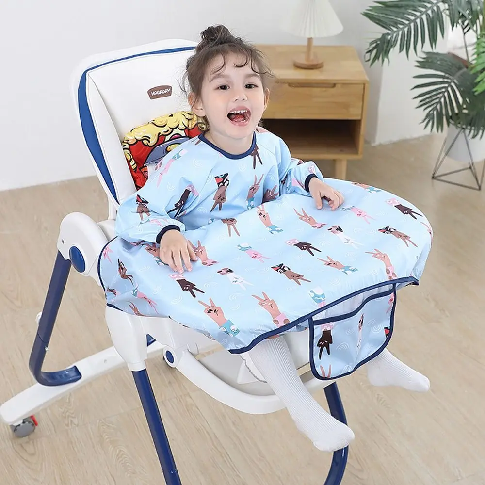 Towel Burp Apron Cartoon Animal Pattern Waterproof Baby Feeding Supplies Baby Bib Baby Coverall Baby Stuff Baby Eating Artifact