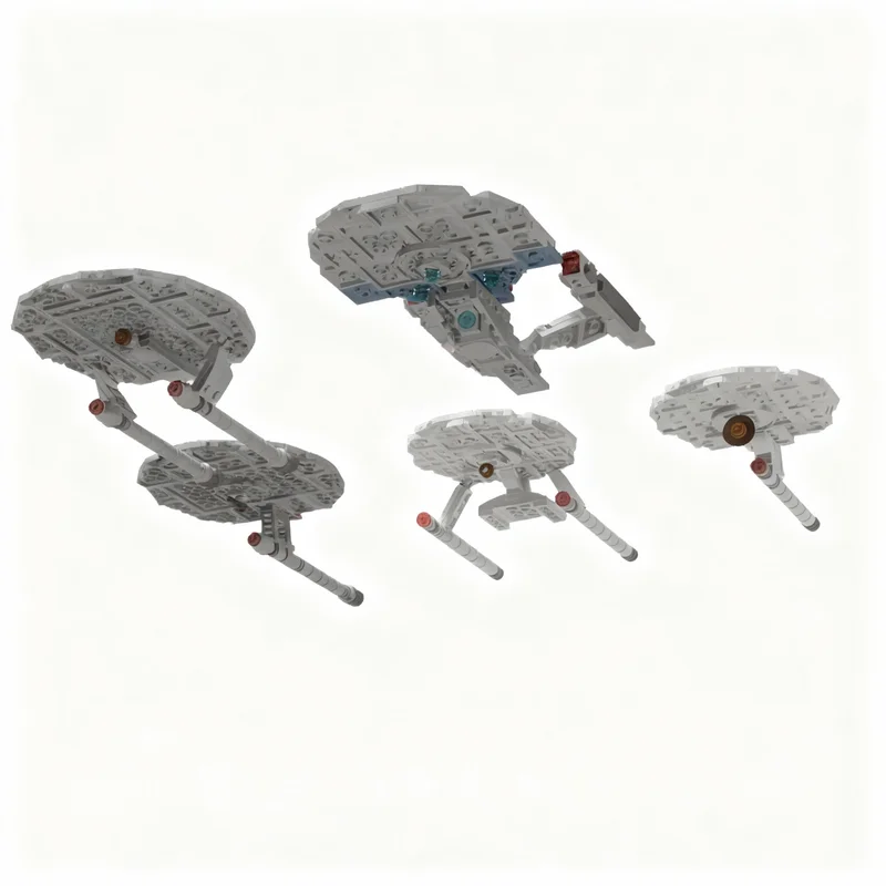 692pcs MOC Misc Starships Update Pack 2 Space Model Toy Building Blocks Architecture Christmas Gifts DIY Kids Creative Assemble