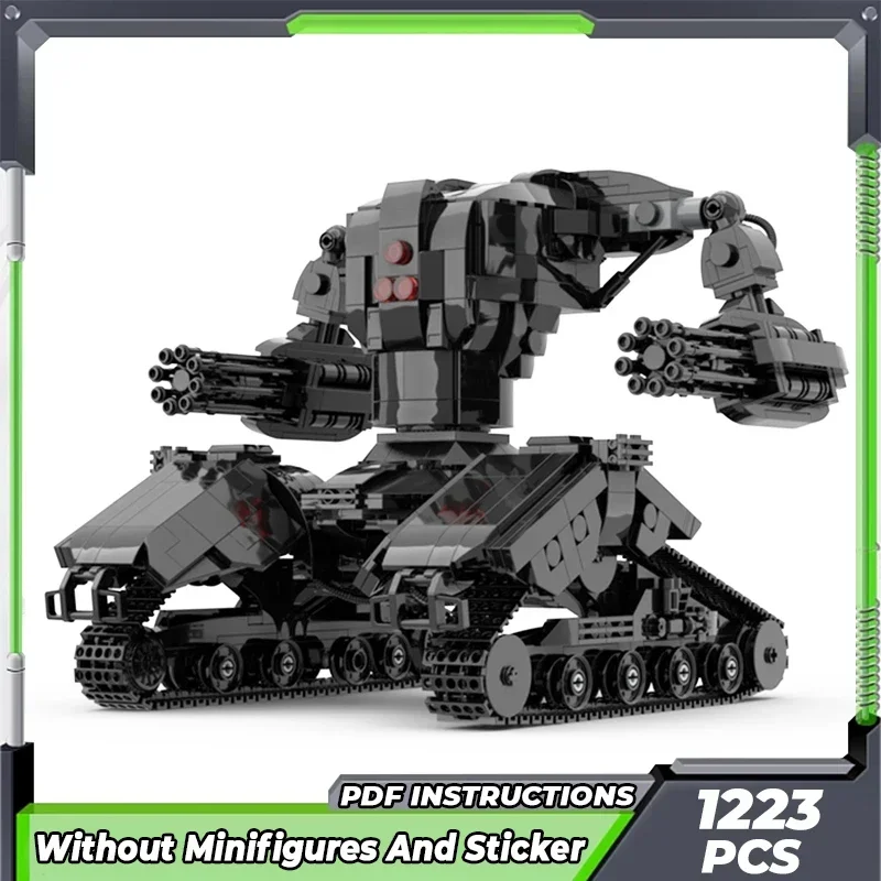 Moc Building Bricks Military Model Mech Tank Hunter Killer Technology Modular Blocks Gifts Toys For Children DIY Sets Assembly