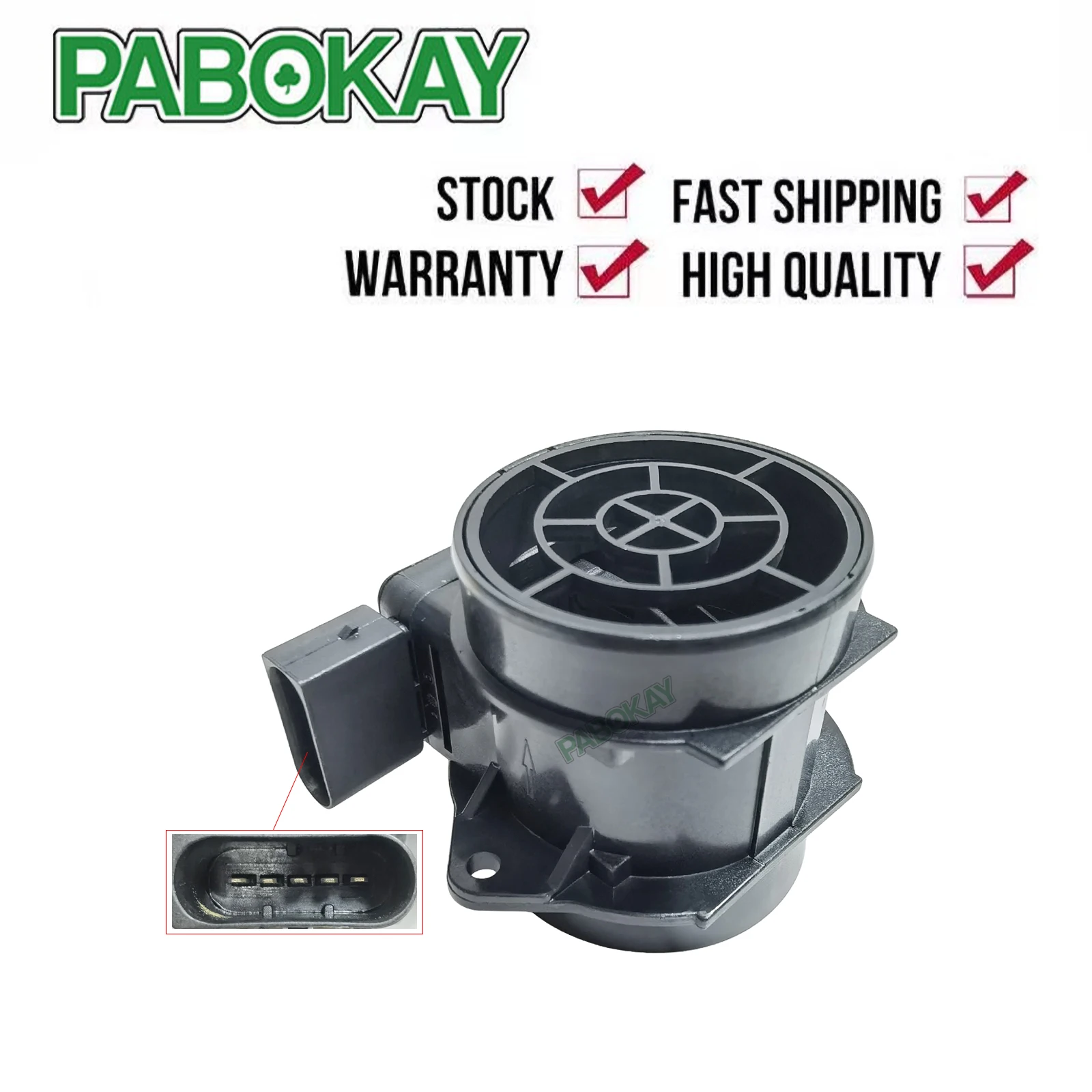 Mass Air Flow Sensor 5 pins For VOLVO S40 V40 200-2004 L4 1.9L 5WK9624 30611533 5WK9624Z 8ET009142151