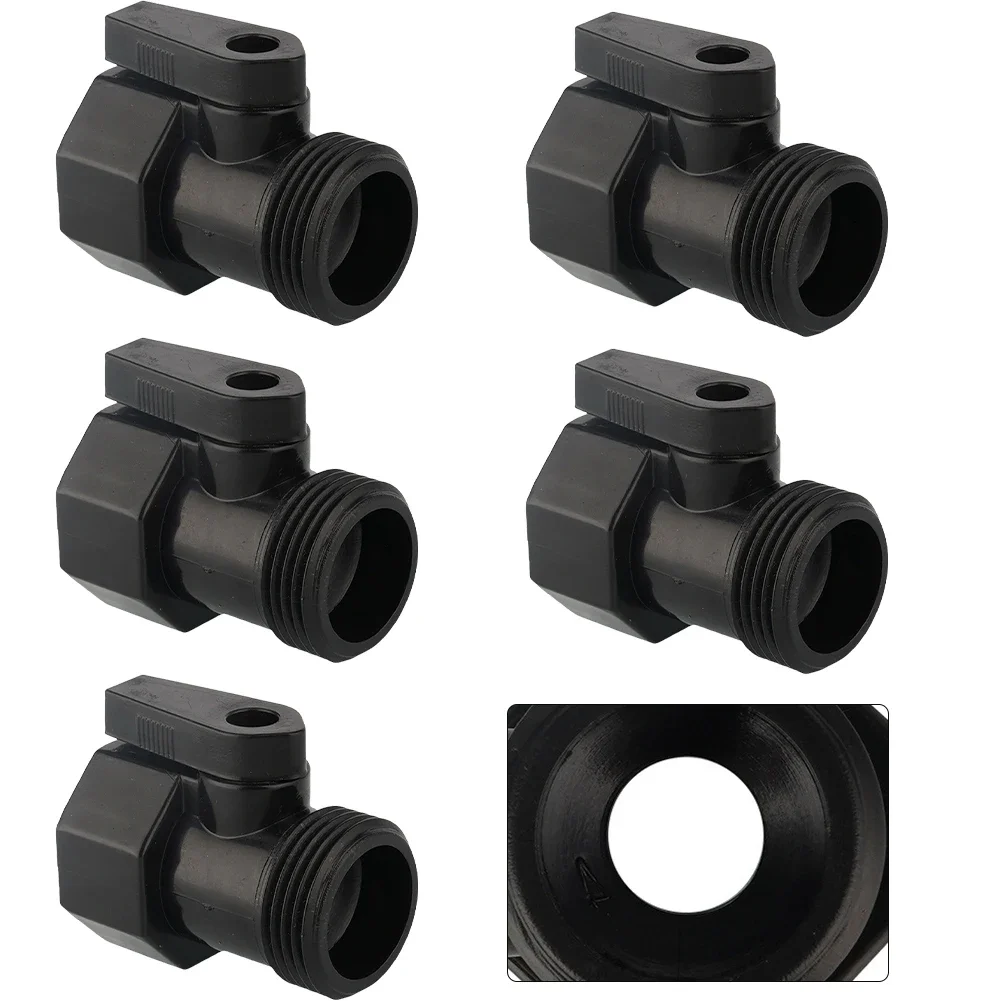 Ball Valve Plastic Garden Hose Valve Compatible With Standard Hoses Lightweight Construction Ball 2.5*3.2*4.5cm