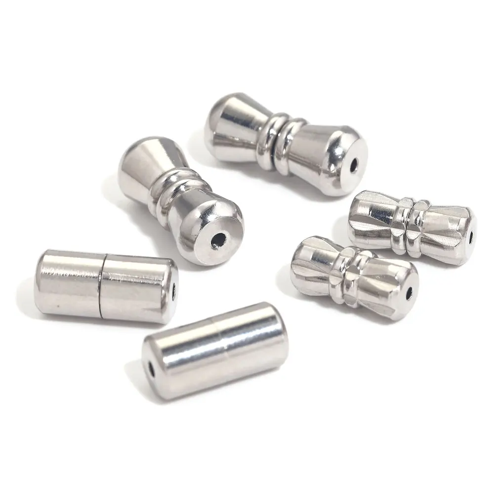 5pcs Stainless Steel Screw Clasps Barrel Screw Clasp Cylinder Fasteners Buckles Closed for Bracelet Jewelry Making Supplies DIY