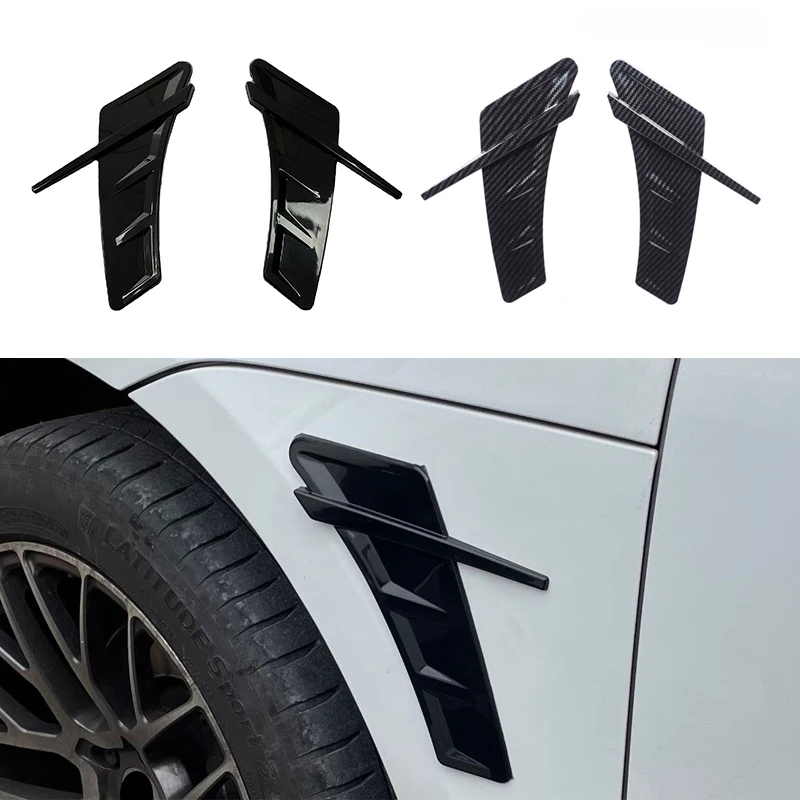 TPU Car Universal Fender Side Body Decoration Air Outlet Vent Trim Modified Sticker Cover Accessories
