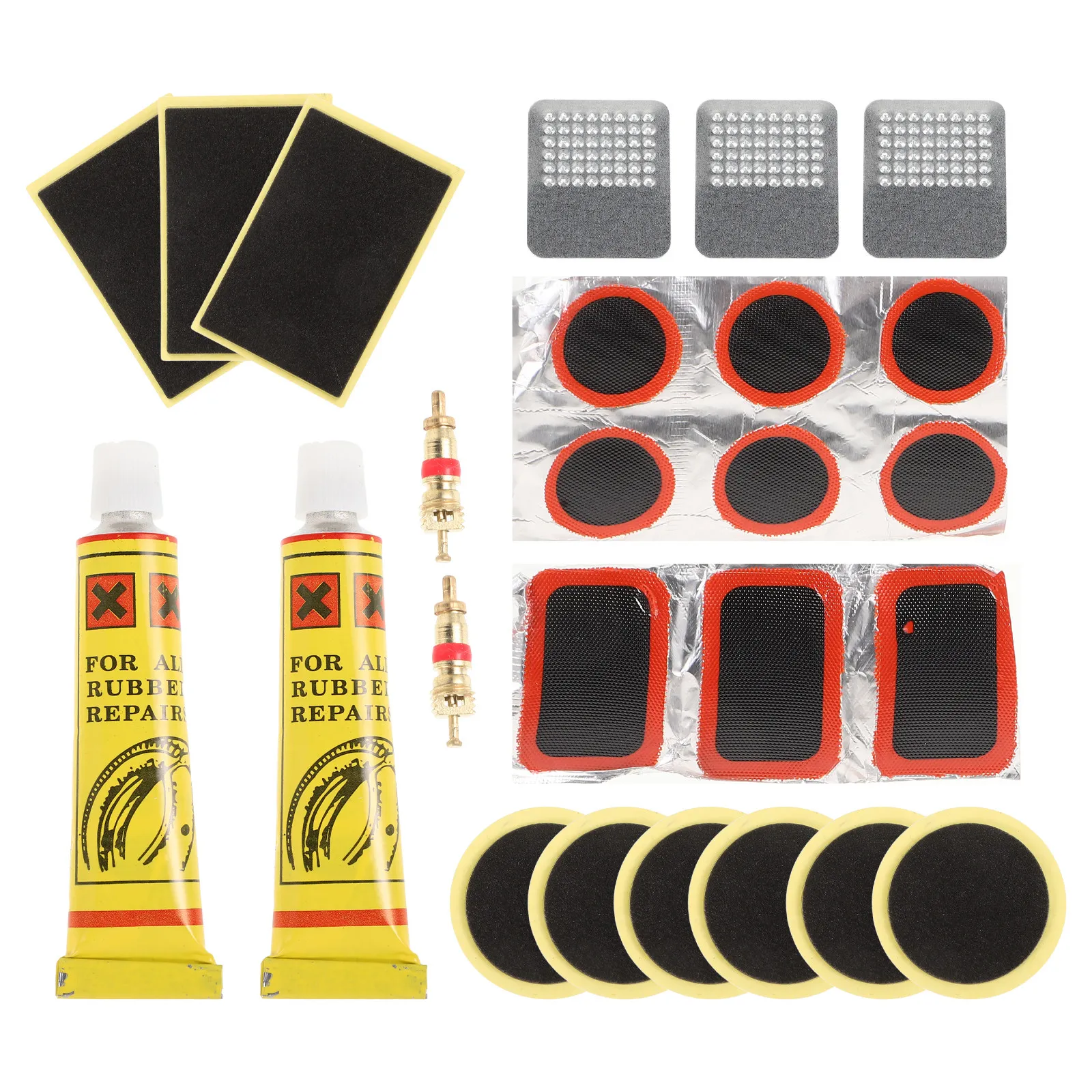 

1Set Bike Tire Repair Kit Comprehensive Inner Tube Patch Kit Lightweight Compact for Flat Tire Fix Anytime Anywhere Cost