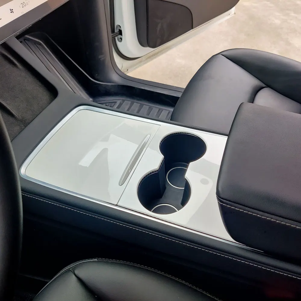 For Tesla Model 3 21-22 Y 20-24 ABS Central Control Panel Cover Car Interior Accessories Decorative Pat Trim 2