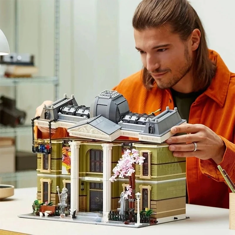 

New Icons Natural History Museum 10326 Biggest Modular Building Set Architecture Street View Building Blocks Toy Kids Gift