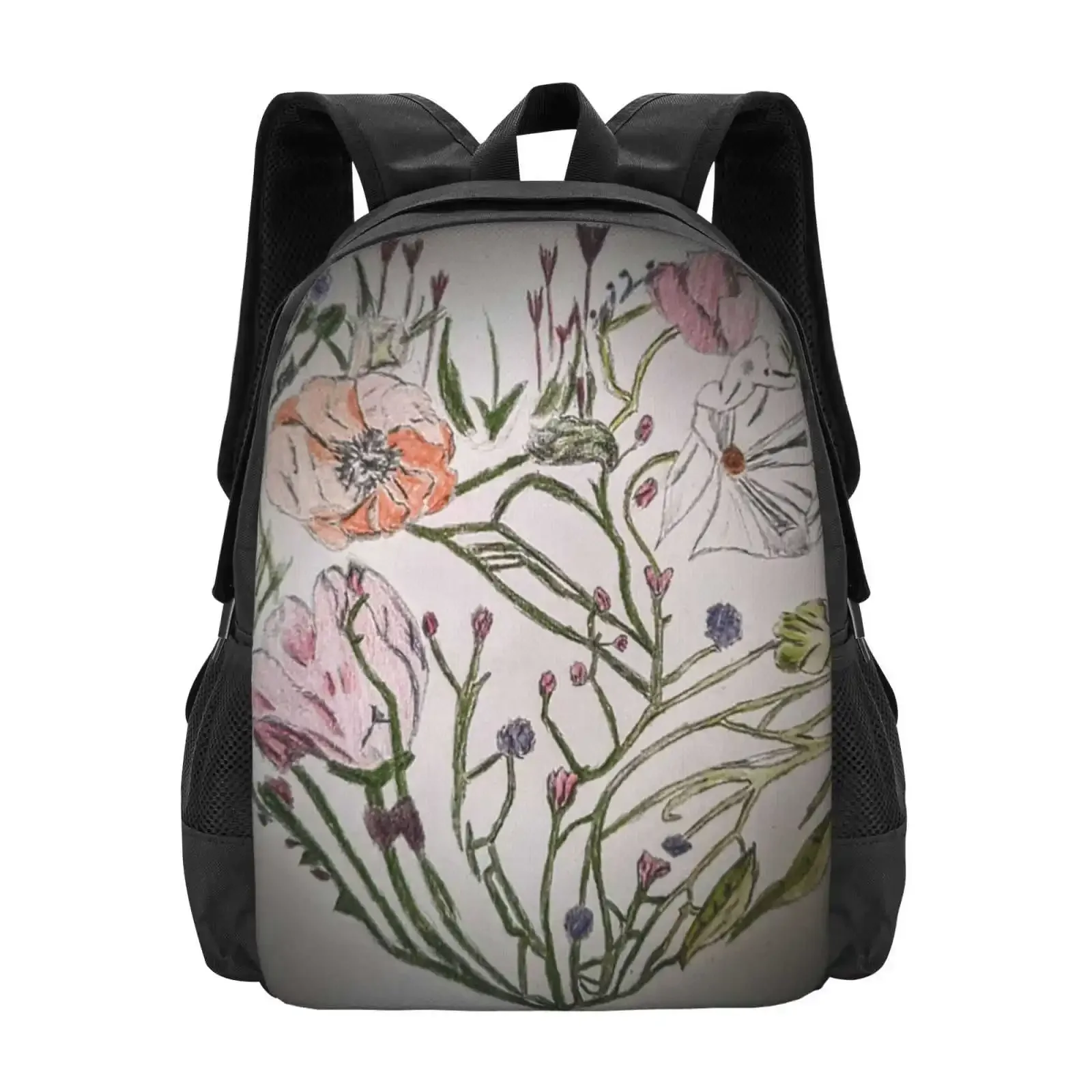 

Heart Of Flowers Hot Sale Schoolbag Backpack Fashion Bags Hearts Flowers Love Valentine