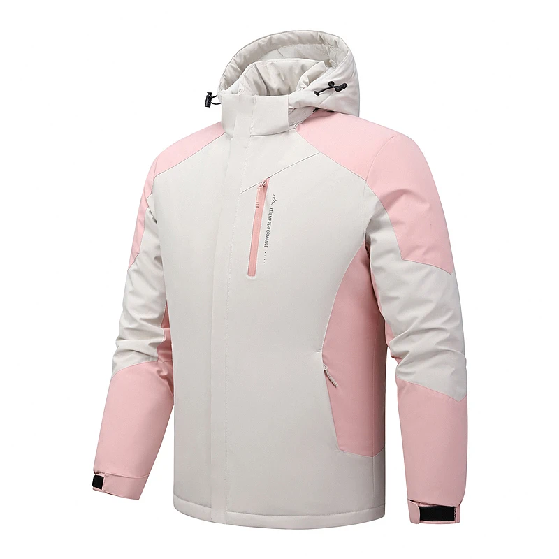

Warm Cotton Jackets Couples Outdoor Mountaineering Thermal assault suit Zipper Cotton Jacket men's three in one fleece parkas