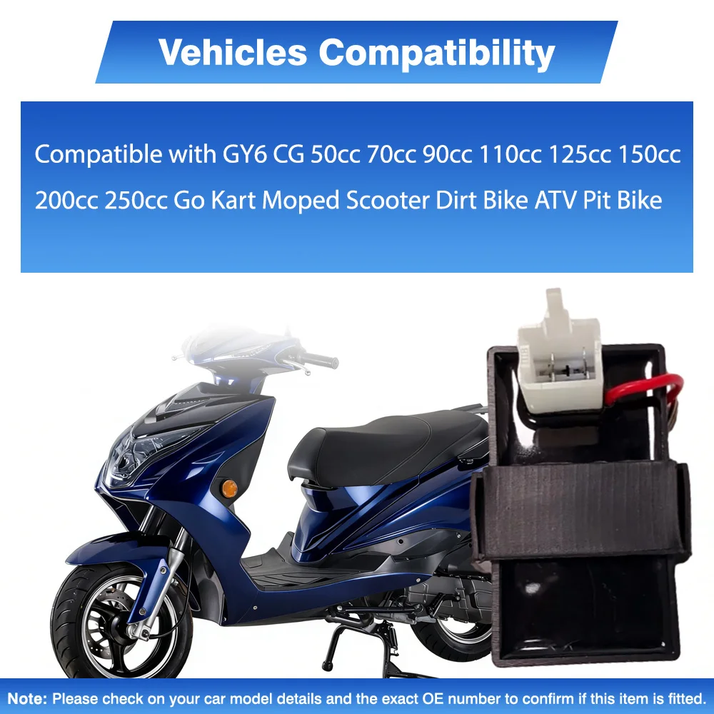 4 Pin DC CDI Box Ignition Unit For GY6 CG 50cc 70cc 90cc 110cc 125cc 150cc 200cc 250cc Go Kart Moped Scooter Dirt Bike ATV Pit