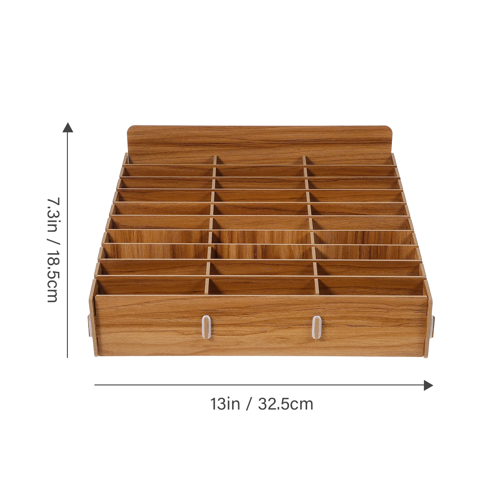 30-Grid Wooden Phone Management Box Desktop Storage Organizer for Conference Room Lab Cell Phone Display Rack Home Use