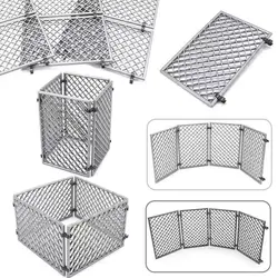 10pcs City Military Base Scene Barbed Wire Building Block MOC Parts Brick Compatible with Chain Fence Mesh Isolation Net Brick