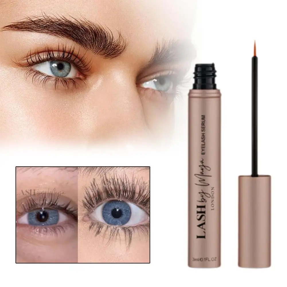 Natürliches Wimpernwachstumsserum, extra Volumen, ultrafein, wasserfest, Curling, natürliche Wimpern, Wimperntusche, vollere, dickere Augen, Kosmetik