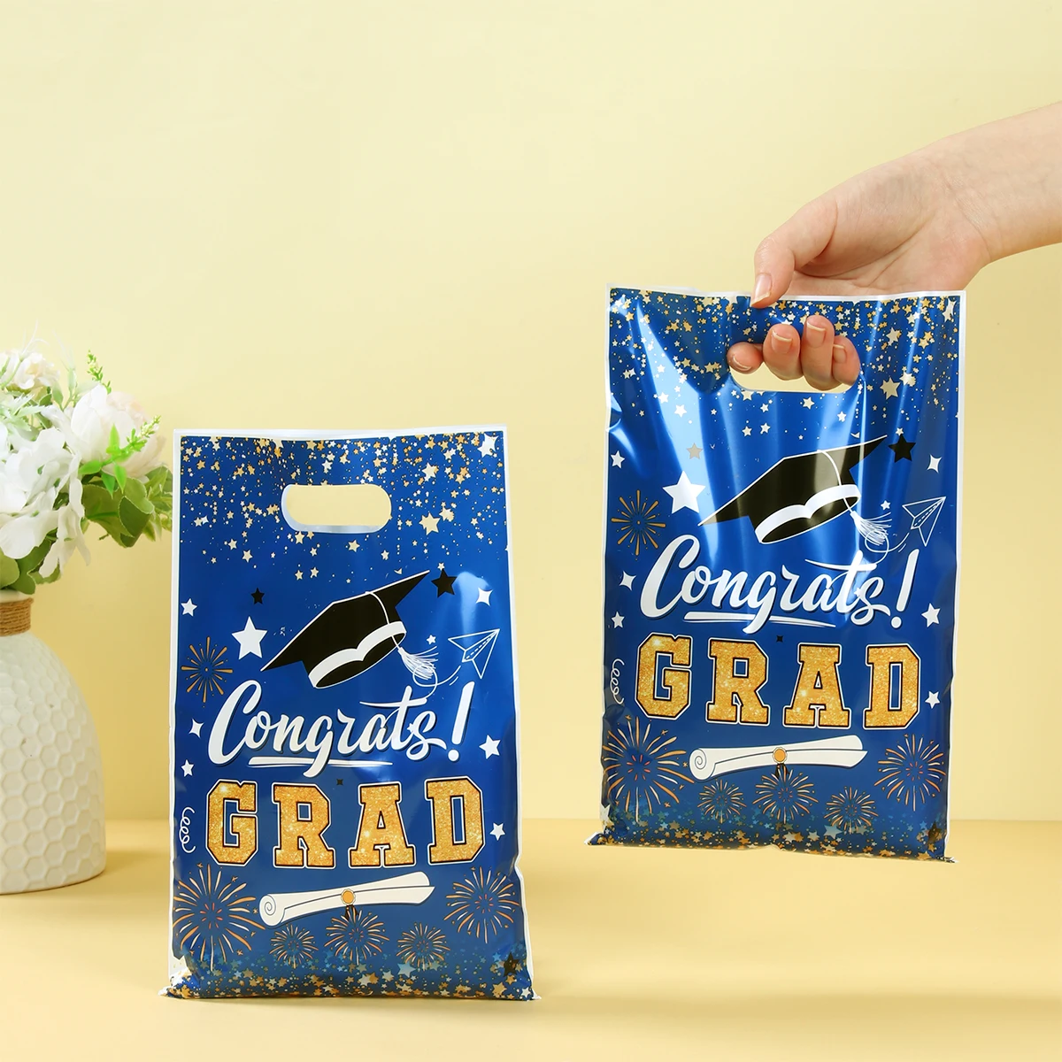 موسم التخرج هدية كيس تعبئة الحلوى حقيبة اليد تهانينا غراد ديكور حفلات فئة من 2025 لوازم حفلات التخرج #1