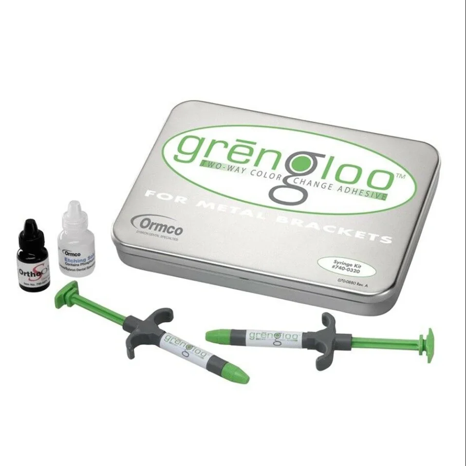 

Dental Orthodontic Adhesive Ormco Grengloo 740-0320 Ormcp Green Glue Color Change Adhesive For Metal Brackets