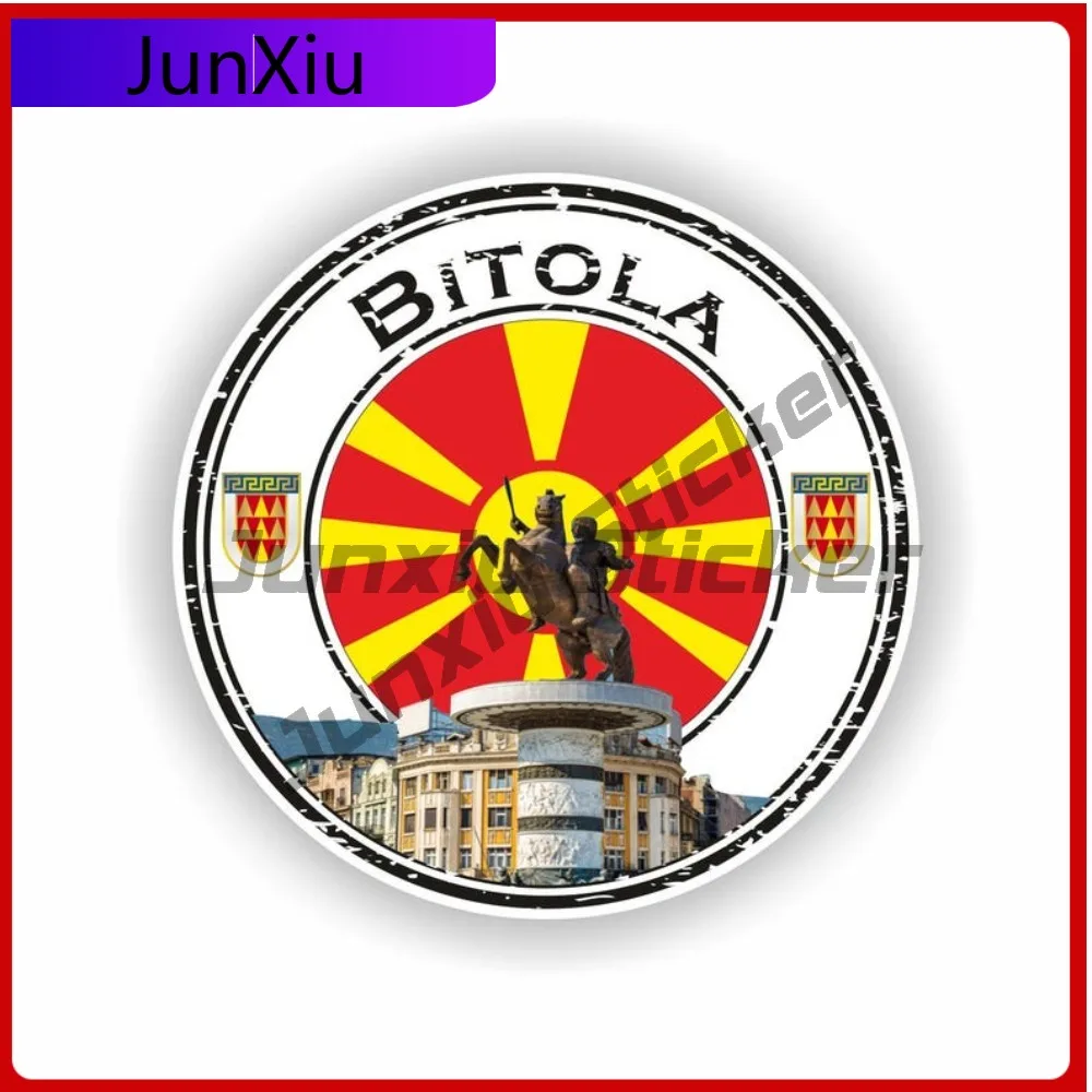 Bitola North Macedonia Seal Sticker Unique Wall Boat Anti UV Car Styling Vinyl Decal For Car Truck SUV Window Bumper Laptop