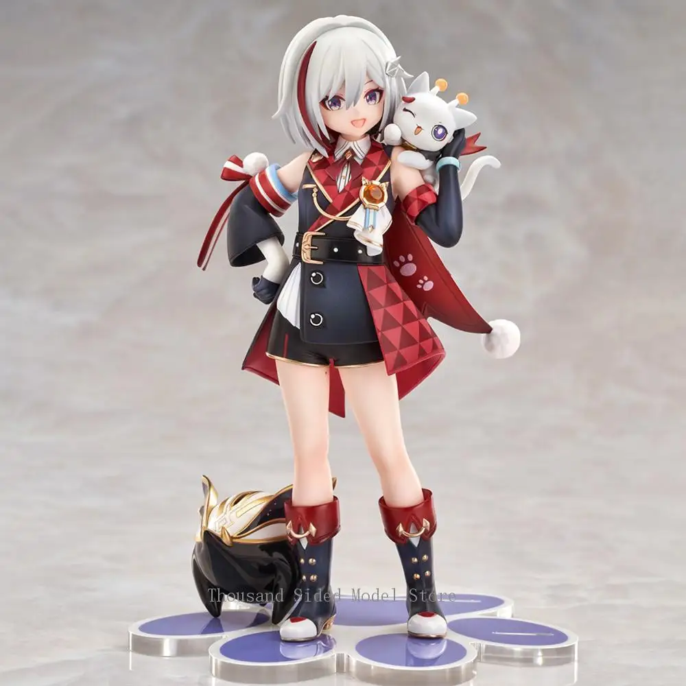 Original RIBOSE Rise Up+ Honkai: Star Rail  Little Cat Series Topaz Numby Action Figure 18CM Nice Collectible Model Decoration