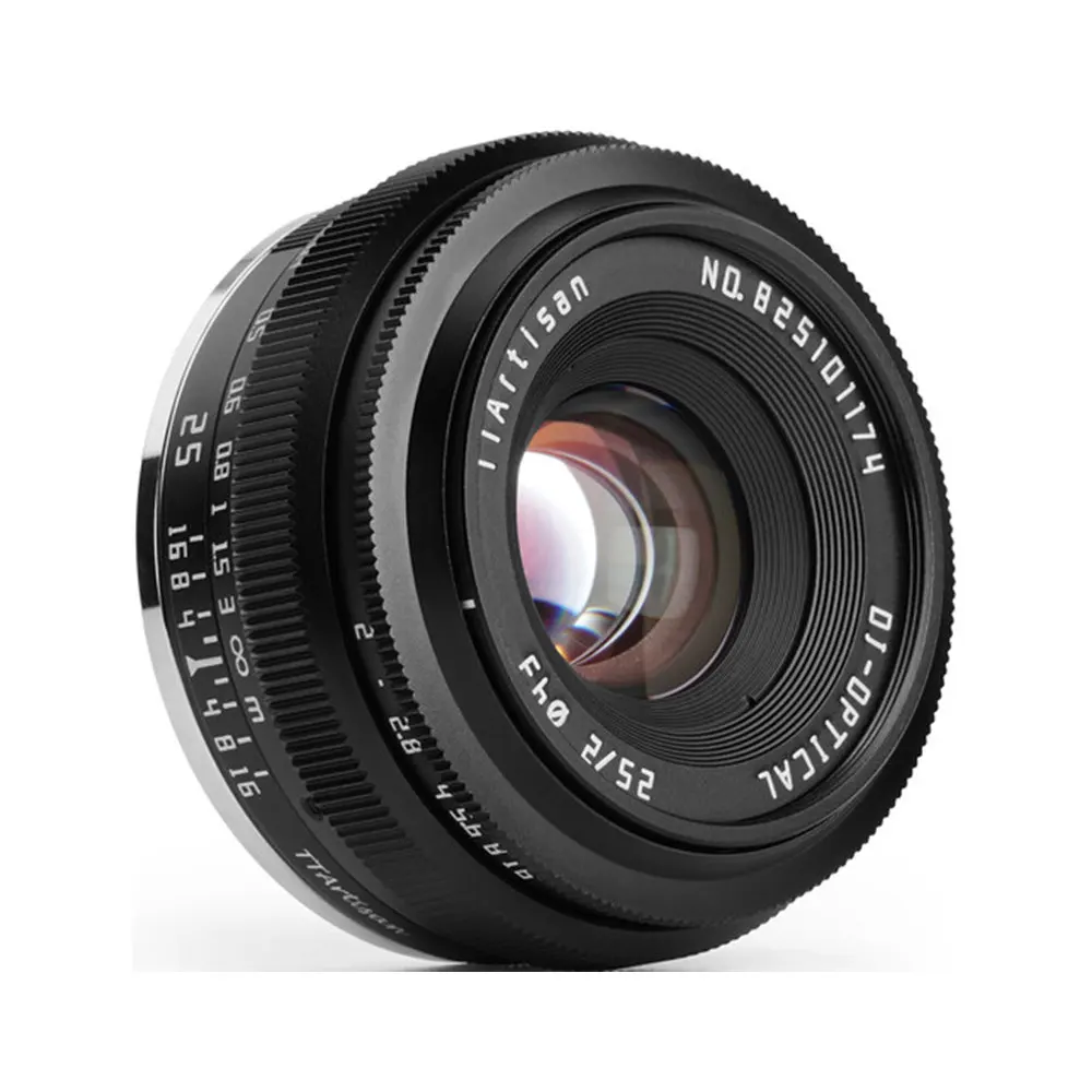 TTArtisan 25mm f2.0 APS-C Portable Manual Focus Camera Lens for Sony E Mount / Fuji X / M4/3 / Canon / Nikon / Leica L Mount