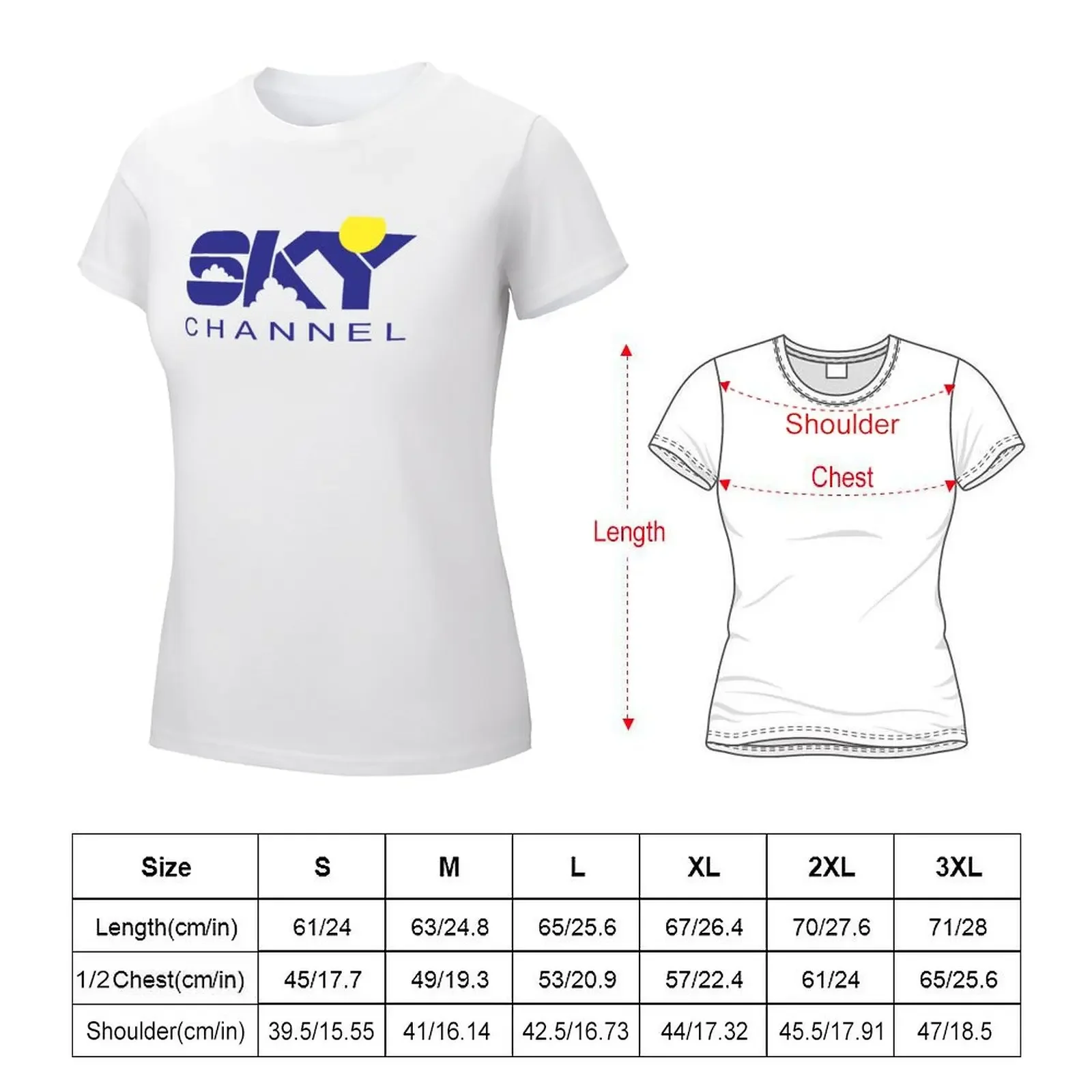 Sky Channel 1985 T-shirt Aesthetic clothing cute clothes shirts graphic tees funny t shirts for Women