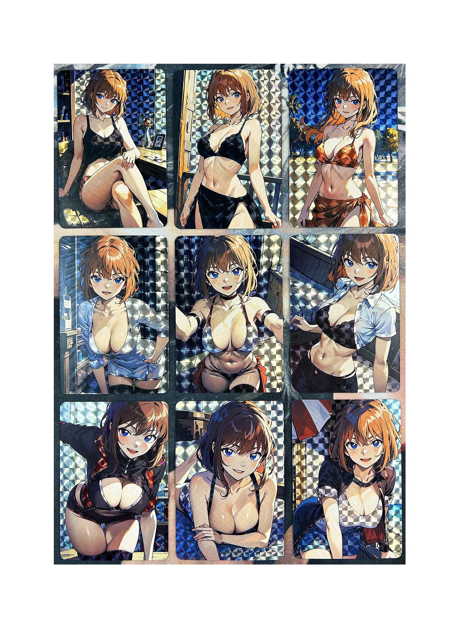 9pcs/set ACG Haibara Ai Sherry Refraction Sexy Girls  Boutique Suit Toys Hobbies Hobby Collectibles Game Anime Collection Cards