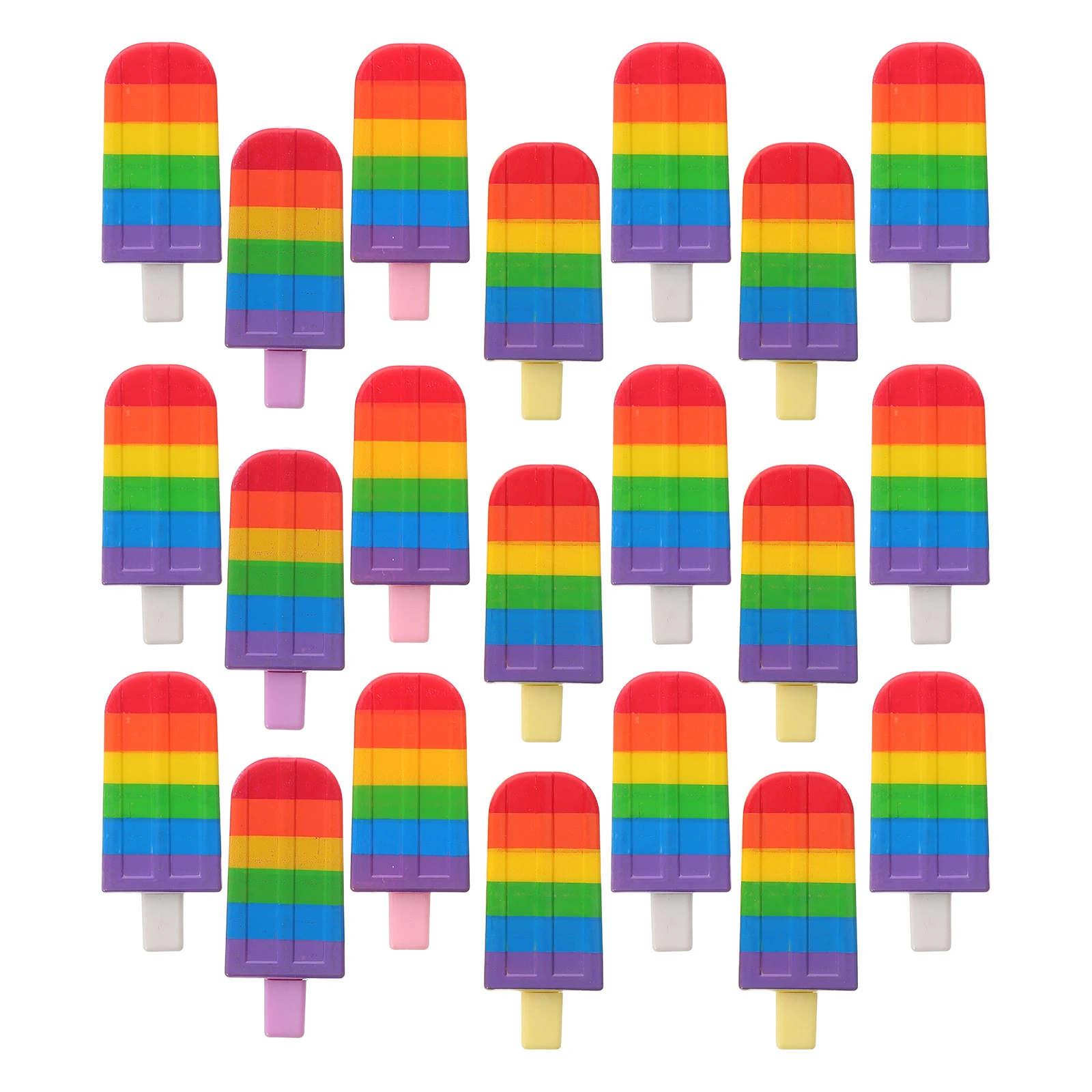 

25 Pcs Creative Ice Cream Pen Office Plastic Cartoon Shape Writing Pens