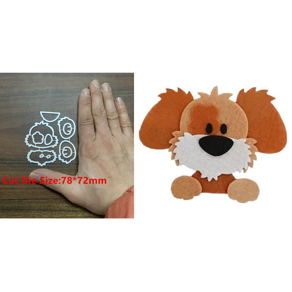 1pc Schöne Hund Metall Stanzformen Schablonen für DIY Scrapbooking Dekorative Präge Papier Karten