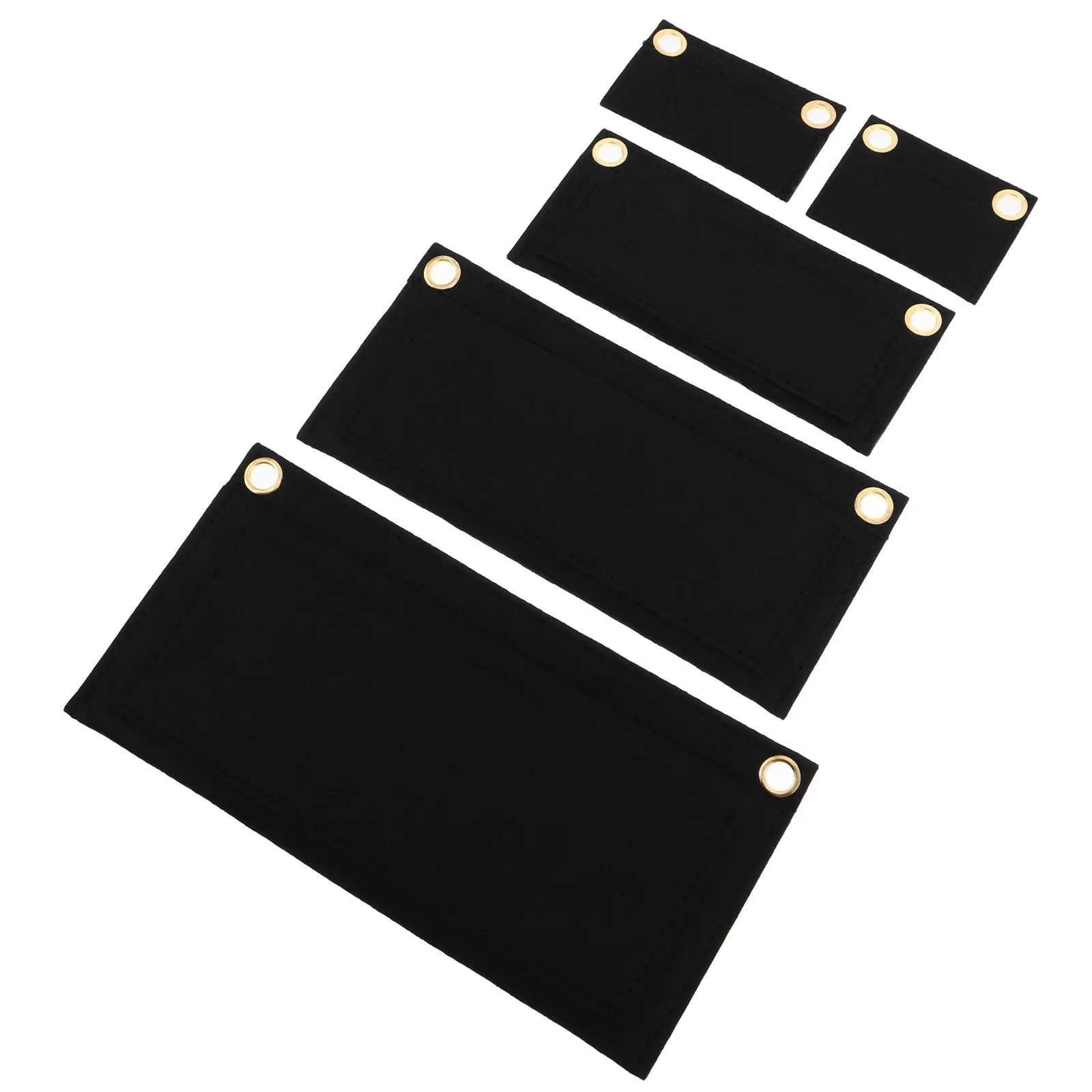 

5Pcs Felt Purse Organizer Insert Multi-Slot Wallet Divider Handbag Clutch Organizer Purse Liner for Travel Shopping Use