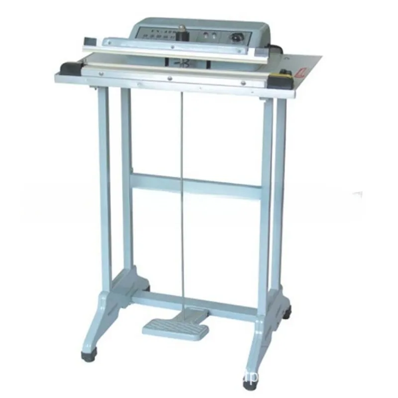 FRT400 pedal through sealing machine, pedal PVC shrink film sealing and cutting machine, pedal plastic bag sealing machine