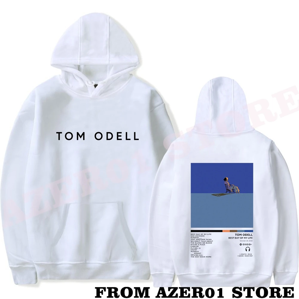 Tom Odell Merch Best Day Of My Life Logo Hoodies Winter Men/Women Hooded Sweet Streetwear Long Sleeve Sweatshirt