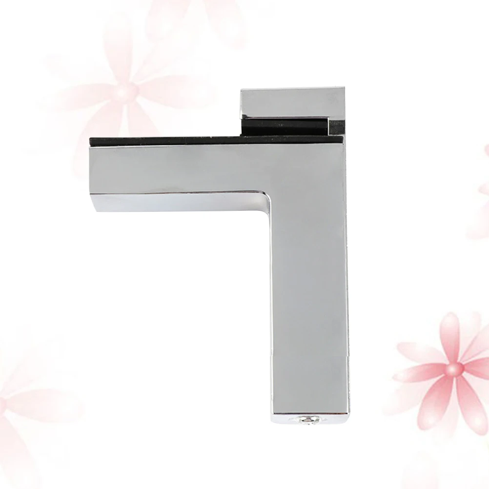 

F Shape Thicken Glass Wood Shelf Support Clip Clamp Brushed Surface Corner Bracket For Furniture Shelving 8-30Mm Thick