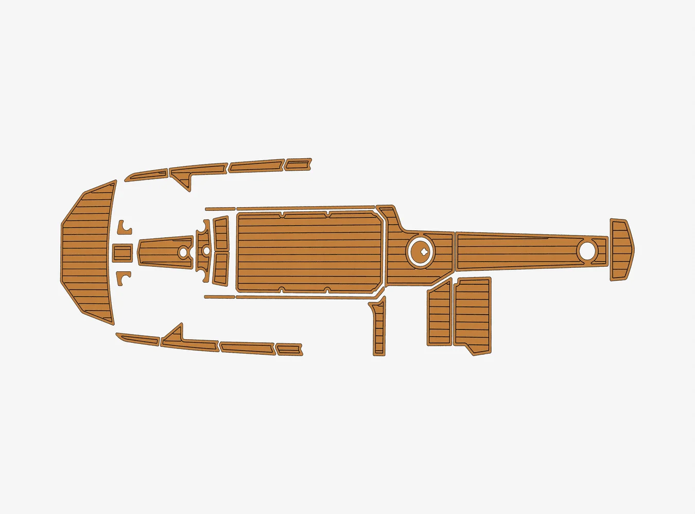 

2015-2018 Supra SE 1/4 "6 мм пена EVA Нескользящий морской коврик из тикового дерева для настила из ПВХ 1,3ek водный ковер Морской пол